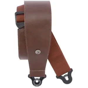 D'Addario D'addario 30bal02 -Sangle Guitare Cuir Comfort Auto Lock Marron pas cher