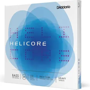 Comparateur de prix : D'Addario H610 3/4H - Jeu de cordes contrebasse orchestre Helicore man...