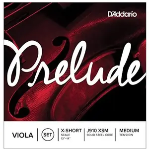 Comparateur de prix : D'Addario J910 XSM - Jeu de cordes alto Prelude, Extra-Short Scale, Me...