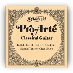 Corde au détail guitare classique D'Addario Pro-Arte Sol réassort du j... pas cher
