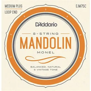 D'Addario EJM75 Monel Medium, 11-41 - jeu de cordes mandoline pas cher