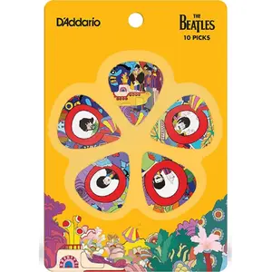 D'Addario 1CWH2-10B7 - 10 Médiators guitare The Beatles Yellow Submari... pas cher