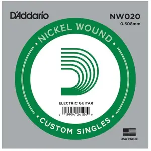 Comparateur de prix : Corde au détail D'addario NW020 - guitare électrique - Filet rond 20