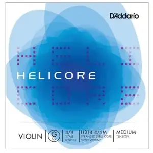 D'Addario H314 4/4M - Corde seule (Sol) violon Helicore, manche 4/4, M... pas cher