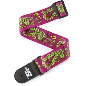 Comparateur de prix : D'Addario 50JS14 - Sangle pour guitare Joe Satriani, Paisley mauve