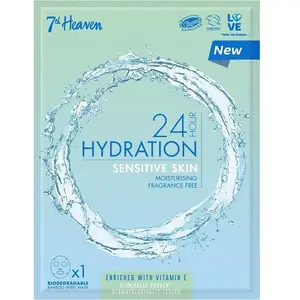 7th Heaven 24H Uur Hydratatie Gevoelige Huid Ultra-vochtigheidsmasker in een vel voor de gevoelige huid 1pcs pas cher