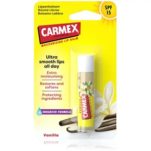 Carmex, Soin pour les lèvres, Baume à lèvres à la vanille - 4 g pas cher