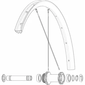 Mavic Rayons Kit 12 Front/rear Allroad 650b pas cher