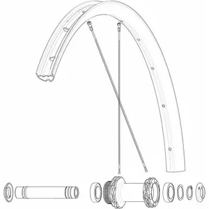 Mavic Jante De Route Front/rear Allroas 650b pas cher