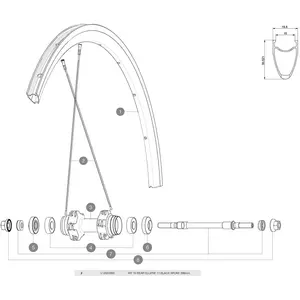 Mavic Rayon Ellipse 2011 Rear 10 Unités pas cher