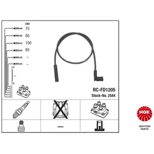 NGK Bougiekabelset pas cher