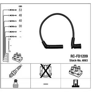 Comparateur de prix : Bougiekabelset RCFD1209 NGK