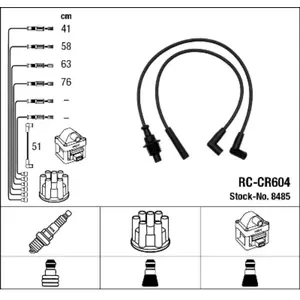 NGK Jeu de câble d'allumage pour PEUGEOT: 309, 405, 205 & CITROËN: BX ...Vendu paroscaro