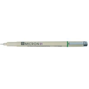 Sakura Pigma Micron 0.25 mm Archival Ink Pen Groen pas cher
