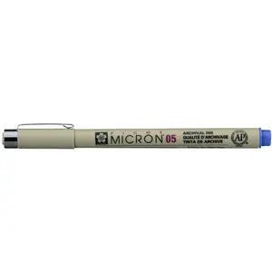 Comparateur de prix : Feutre - SAKURA - Pigma Micron 05 - Pointe fine 0.45mm - Encre pigmentée - Bleu