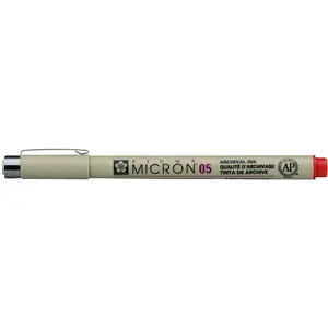 Sakura Pigma Micron 05 0,45 mm Rood S019 pas cher