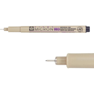 Sakura Pigma Micron 003 - 0.15 mm - Zwart pas cher