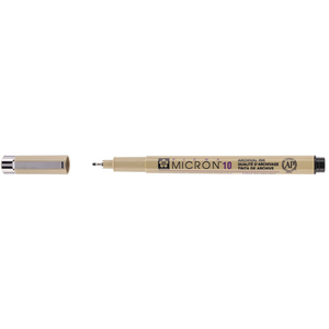 Sakura Pigma Micron10 Marqueur noir épaisseur 0,60 mm pas cher