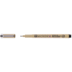 Sakura Pigma Micron 12 pen zwart pas cher
