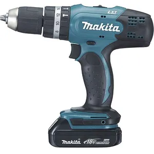 Makita - perceuse percussion 42Nm+BL1815N×2+DC18RC+MAK2 DHP453RYJ pas cher