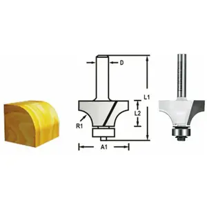 Makita Fraisage des bords ronds de frais de fraisage 6mm pas cher