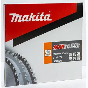 Comparateur de prix : Lame bois TCT PO MAK 270/30/24 MAKITA - B-32172