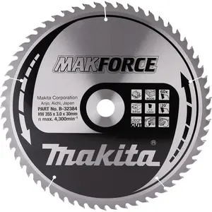 Makita MakForce B-32384 Lame de scie 60 dents 355 x 30 mm pas cher