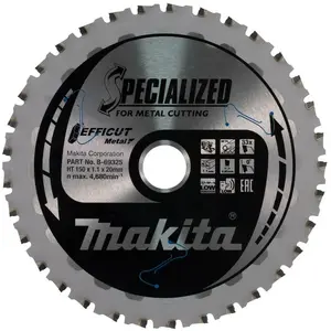 Makita Makita EFFICUT Lame de scie 150x20 mm, 33 dents - B-69325 pas cher