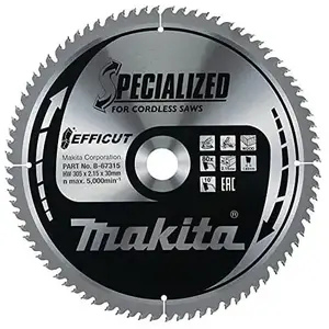 Comparateur de prix : Lame de scie circulaire MAKITA B-67315 SPECIALIZED EFFICUT accu Ø305mm