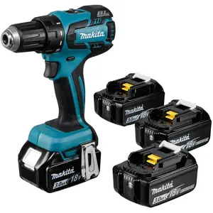 Makita DDF459RF4J BOORMACHINE KOOLBORSTELLOOS 18 VOLT 3,0AH LI-ION | MET 4 ACCU'S pas cher