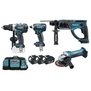 Comparateur de prix : Pack 4 machines - MAKITA - DDF458, DTD152, DHR202, DGA452 - 18V 4Ah - ...