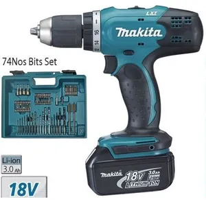 Makita Perceuse visseuse 42NM BL1830BX2 + DC18RC - MAKITA - DDF453RFX1 pas cher