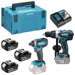 Ensemble de 2 machines - MAKITA - DLX2144TJ1 - Sans fil - Bois - 18V -... pas cher