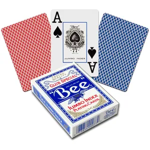 Cartes Bee poker jumbo (bleu)