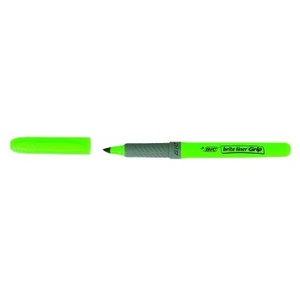 Surligneur De Poche Bic Briteliner Grip vert pas cher