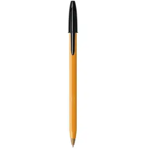 BIC Oranje Origineel Fijn 8x Zwarte Pennen, 0,8mm pas cher