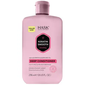 Hask Keratin Protein acondicionador suave y liso 226 gr pas cher