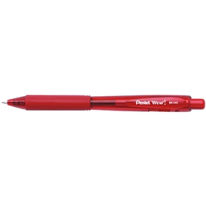 Comparateur de prix : Pentel stylo à bille rétractable wow bk440, rouge penbk440b