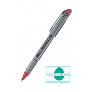 Pentel - Stylo roller gel EnerGel Liquid Plus BL27, rouge pas cher
