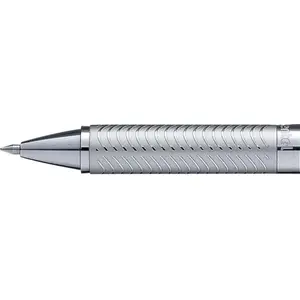 Pentel Energel Sterling BL407-A, Roller encre gel rétractable corps métal, Pointe moyenne 0,7 mm, Encre noire pas cher
