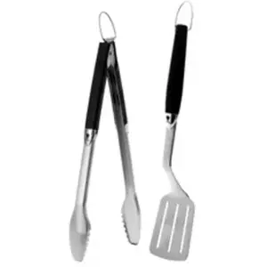 Kit d'ustensiles Premium pour barbecue - Weber - 2 pièces en acier ino...Vendu parbol