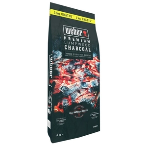 Charbon de bois WEBER 10kg dont 1kg gratuit de charbon de bois pas cher