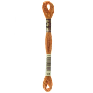 DMC Borduurzijde 976 Middelbruin Goudkleurig pas cher
