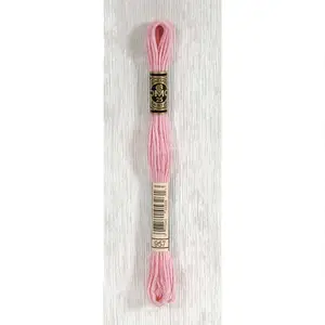 DMC Borduurzijde 957 Licht Roze Bloem