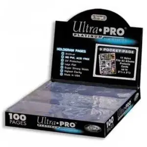 Boîte de 100 Feuilles de classeur Platinum Series Ultra Pro cartes Magic, Pokémon, Yu-Gi-Oh! pas cher