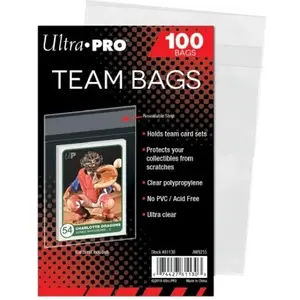 Team Bags - Resealable Sleeves (100 Bags) Ultra PRO pas cher