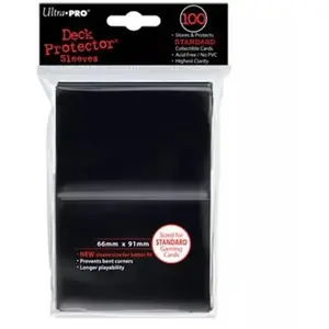 Lot De 100 Sleeves Ultra Pro Pro-gloss Format Us 66x91mm (noir) pas cher