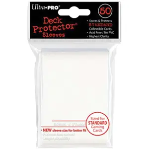 Asmodee Deck Protector Trading Card Sleeves Sleeves - White - 50 stuks - D12 pas cher