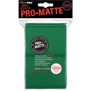 Ultra Pro Green PRO Matte Deck Protector Standard pas cher