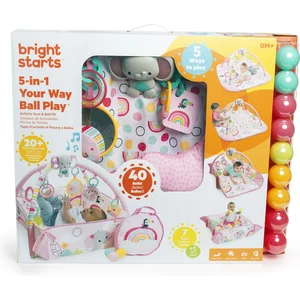 BRIGHT STARTS Tapis d'Eveil 5-en-1 Arc-en-ciel Tropical